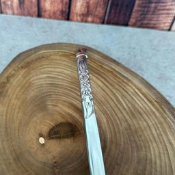 Bomba para Chimarrão Inox Bojo Mil Furos Estampada 24cm Escovinha Bortonaggio - 3