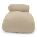 Ver imagem 4 de Puff Sensorial Relax Ergonômico com Encosto e Enchimento Perolas 3mm Goodpufes Extrema Maciez Bege