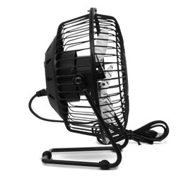 Mini Ventilador Usb Articulável para Mesa de Escritorio - Preto - 1