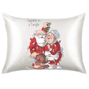 Ver imagem 1 de Fronha de Cetim Personalizada Noel Natal Visgo Natalina