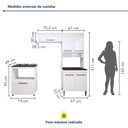 Ver imagem 3 de Cozinha Completa Modulada 6 Portas Blumenau