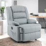 Poltrona do Papai Reclinável Motorizada e Entrada Usb Corino Premium Cinza Porto - 2