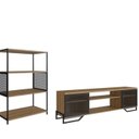 Ver imagem 2 de Rack para TV até 60 Polegadas Estante Telada Marrom
