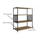 Ver imagem 4 de Rack para TV até 60 Polegadas Estante Telada Marrom