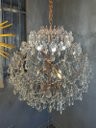 Ver imagem 1 de Lustre Pendente Cristais em Metal Dourado 10E14 80cm PARIS LUZ