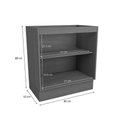 Ver imagem 2 de Balcão Cozinha Modulado Vibra T624 C/ 2 Portas S/tampo 80cm Canela Lacca Kappesberg