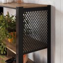 Ver imagem 6 de Kit 3 Estantes Industrial Telada Marrom/Preto/Mel