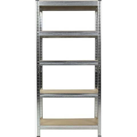 Estante 332703 5 Prateleiras Aço Galvanizado e MDF Inox Worker
