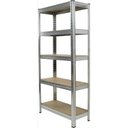 Ver imagem 5 de Estante 332703 5 Prateleiras Aço Galvanizado e MDF Inox Worker