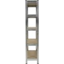 Ver imagem 2 de Estante 332703 5 Prateleiras Aço Galvanizado e MDF Inox Worker