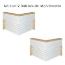 Ver imagem 3 de Balcão para Atendimento Recepção em L 295,4cm X 147,7cm