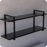 Prateleira Estilo industrial Para Sala Parede GND PP 60cm - 3