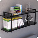 Ver imagem 1 de Prateleira Estilo industrial Para Sala Parede GND PP 60cm