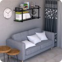 Ver imagem 2 de Prateleira Estilo industrial Para Sala Parede GND PP 60cm