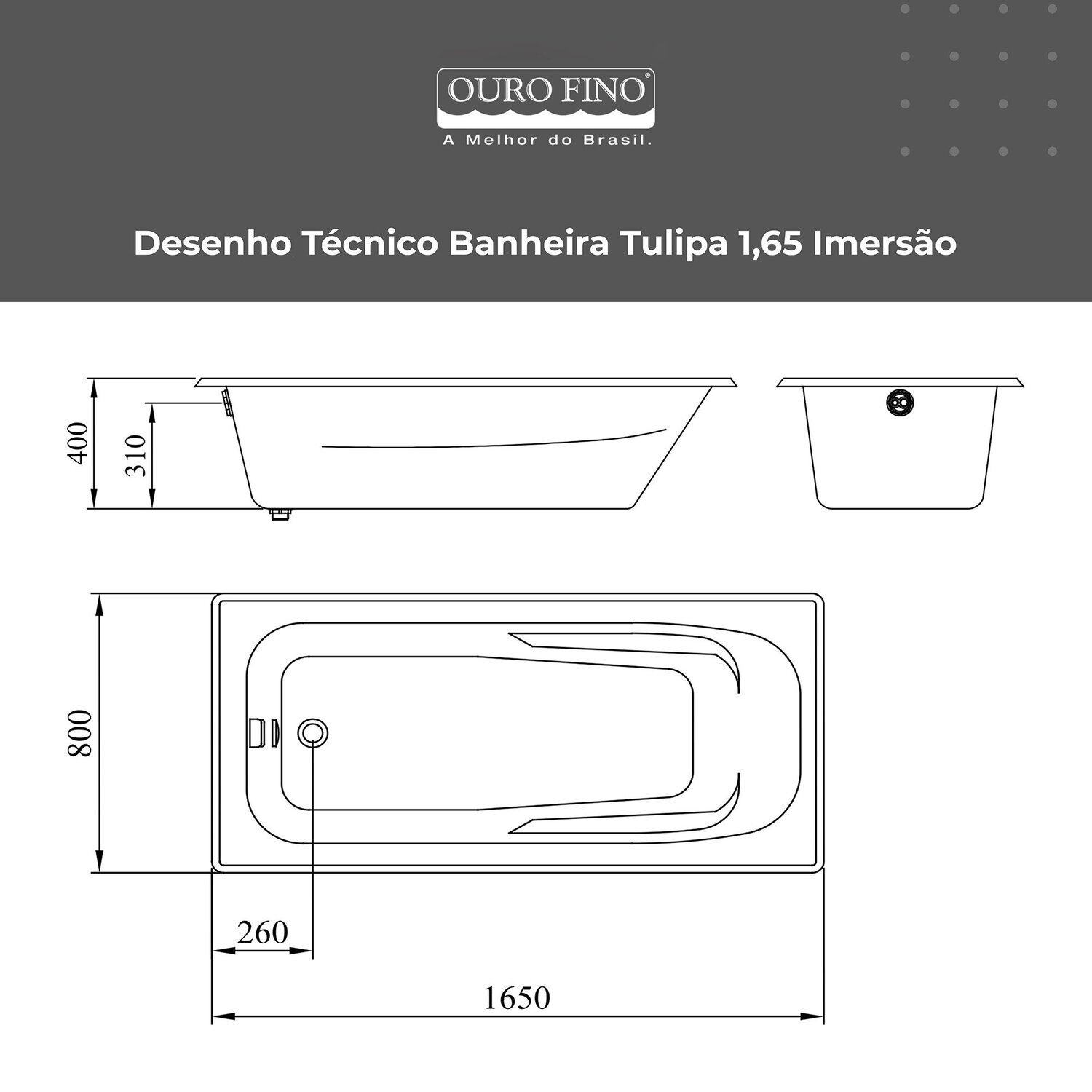 Banheira Design Moderno Tulipa 150 Imersao - 3