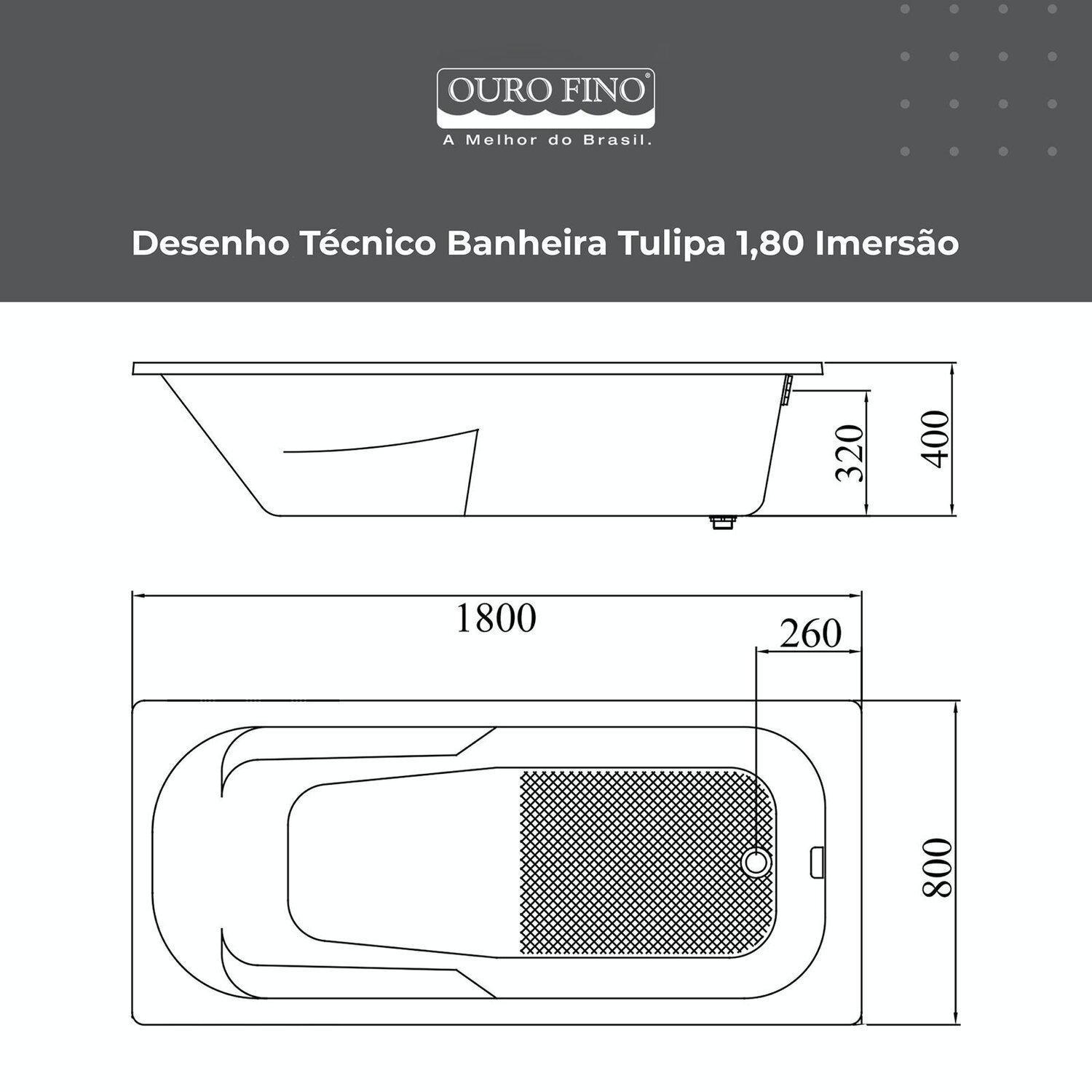 Banheira Tulipa Design Moderno 180 Imersao - 3