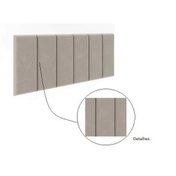 Cabeceira Cama Box Casal 1.38 Flora:Bege - 3