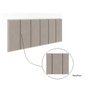 Cabeceira Cama Box Casal 1.38 Flora:Bege - 3