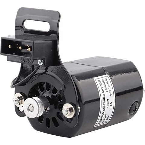 Motor Máquina Doméstico+kit,completo 110/220 Preto