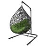 Cadeira Balanço Ninho Suspenso Gota Tramado com Suporte e Almofada Impermeável Acesse Móveis - 2