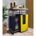 Ver imagem 2 de Aparador Cervejeira Adega de Ferro Estilo Industrial Mdf