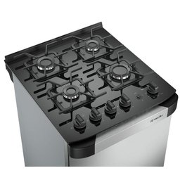 Fogão Mueller 4 Bocas Decorato Vetro Inox com Mesa de Vidro - 3