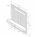 Ver imagem 2 de Painel Ripado Tucumã 1.8 C/led Jb