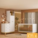 Ver imagem 3 de Conjunto Quarto Guarda Roupa 4970 e Berço Encanto Slim