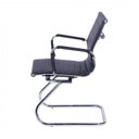 Ver imagem 3 de Kit 6 Cadeiras Escritório Interlocutor Fixa Esteirinha Corino 3301