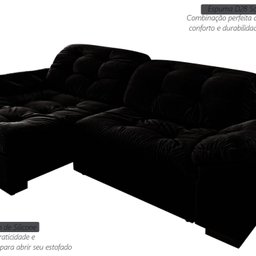 Sofá Retrátil e Reclinável 2 Lugares 220 Cm Pérola Veludo - 4