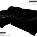 Ver imagem 4 de Sofá Retrátil e Reclinável 2 Lugares 220 Cm Pérola Veludo