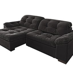 Sofá Retrátil e Reclinável 2 Lugares 220 Cm Pérola Veludo - 2