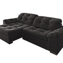 Ver imagem 2 de Sofá Retrátil e Reclinável 2 Lugares 220 Cm Pérola Veludo