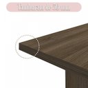 Ver imagem 7 de Mesa para Escritório e Reunião 2 Metros com 2 Gavetas em Tamburato Executiva Preto/Charuto Artany