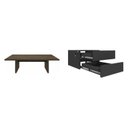 Ver imagem 2 de Mesa para Escritório e Reunião 2 Metros com 2 Gavetas em Tamburato Executiva Preto/Charuto Artany