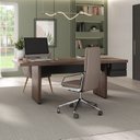 Ver imagem 1 de Mesa para Escritório e Reunião 2 Metros com 2 Gavetas em Tamburato Executiva Preto/Charuto Artany