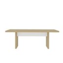 Ver imagem 7 de Mesa para Escritório e Reunião 2 Metros com 2 Gavetas em Tamburato Executiva Branco/Carvalho Artany