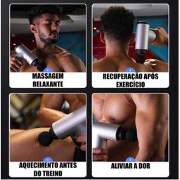 Pistola Massageadora Liberação Miofascial 3 Velocidades - 8
