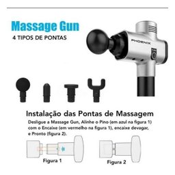 Pistola Massageadora Liberação Miofascial 3 Velocidades - 5