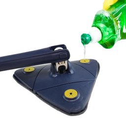 Mop Esfregao Giratorio Telescopio Espreme Agua Limpa Chao Janela Parede Vidro Teto 360 Graus Limpeza - 12
