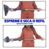 Mop Esfregao Giratorio Telescopio Espreme Agua Limpa Chao Janela Parede Vidro Teto 360 Graus Limpeza - 4