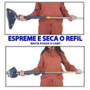 Ver imagem 4 de Mop Esfregao Giratorio Telescopio Espreme Agua Limpa Chao Janela Parede Vidro Teto 360 Graus Limpeza