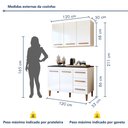 Ver imagem 3 de Cozinha Completa Modulada 5 Portas 3 Gavetas Londrina