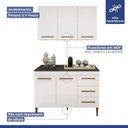 Ver imagem 3 de Cozinha Completa 5 Portas 3 Gavetas Londrina