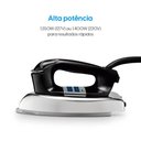 Ver imagem 2 de Ferro Seco Elgin Vintage Pass 1400W Base Cerâmica Preto Azul 220V