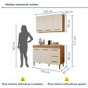 Ver imagem 3 de Cozinha Completa Modulada 5 Portas 3 Gavetas Londrina