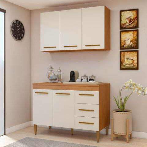 Cozinha Completa Modulada 5 Portas 3 Gavetas Londrina