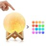 Luminária de Mesa Moon Lamp 3D 16 Cores Toque USB - 3