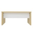 Ver imagem 4 de Escrivaninha Mesa Escritório Diretor em Tamburato com 2 Gavetas 1,6m Elegance