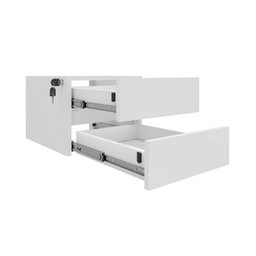 Mesa para Escritório Diretor em Tamburato com 2 Gavetas 1,6m Elegance - 5